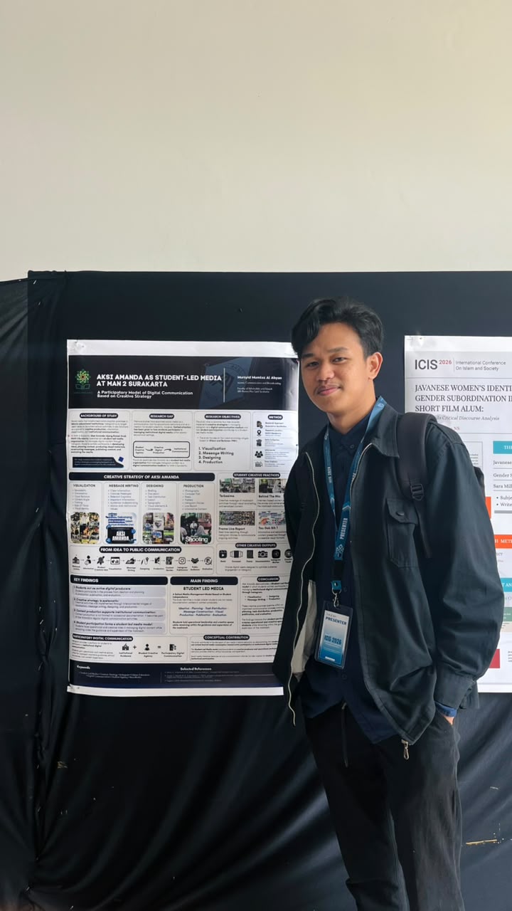 Mahasiswa KPI Raih Penghargaan The Best Poster Design and Presentation dalam Gelaran 4th ICIS UIN Surakarta